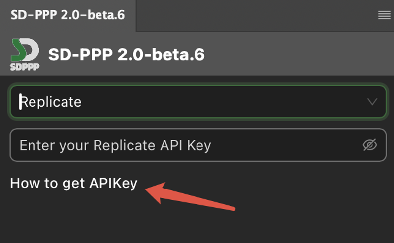 Replicate.com API Token acquisition interface